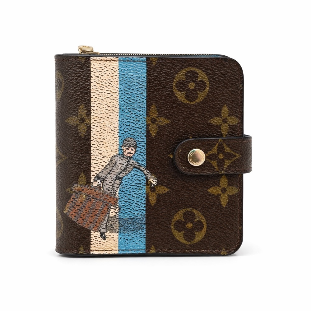 Louis Vuitton Compact Limited Edition Bell Boy Snap Zip Wallet​​​​​​​